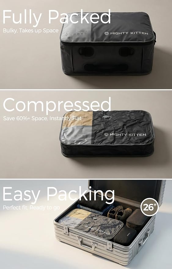 IKYWT Vacuum Storage Bag Kit with Pump, 41L Compression Bag for Home Organization & Long Trips, Vacuum Seal Storage for Luggage & Seasonal Storage (2-Pack) - Image 6