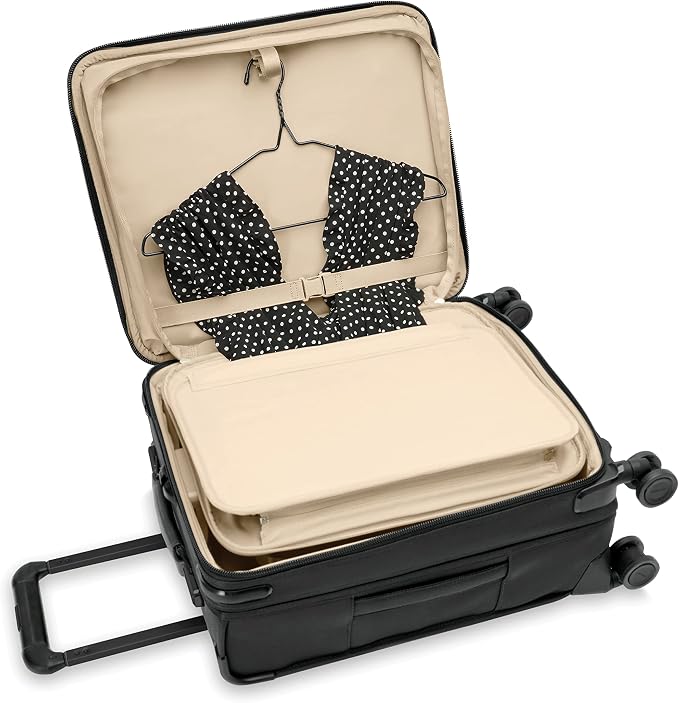 Briggs & Riley Global 21" Carry On Expandable Spinner - Luggage for International Travel, Suitcases with Wheels, Softside Rolling Bag for Men & Women, Self-Repairing Zipper- Baseline Collection, Black - Image 16