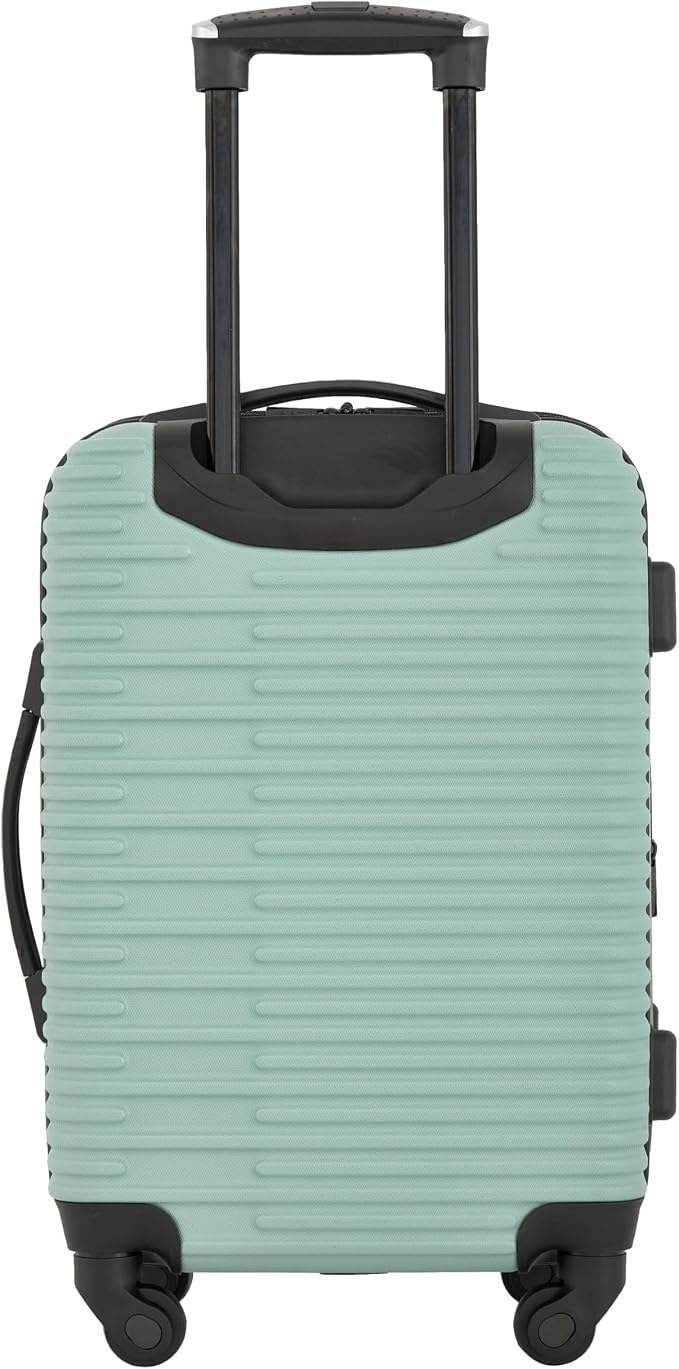 kensie Women's Hillsboro Luggage & Travel Bags Set, Green Granite, 20" Carry-On - Image 4