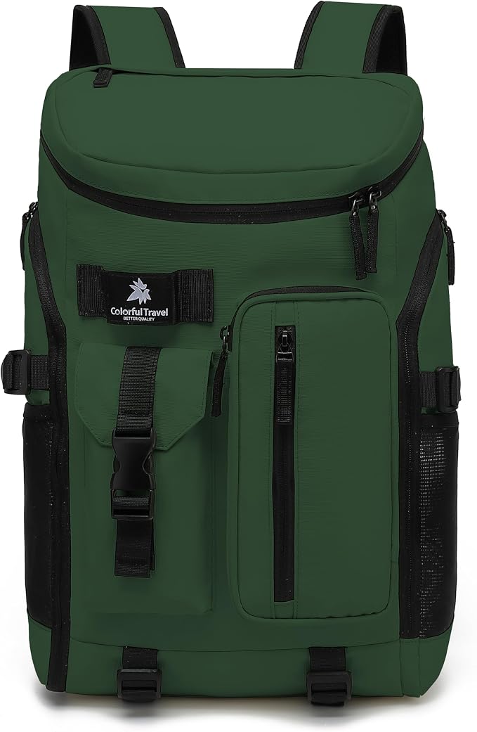 Kalesi Gym Duffle Tennis Bag Backpack 4-Way Waterproof with Shoes Compartment for travel Sport Hiking laptop (Forest green) by Kalesi