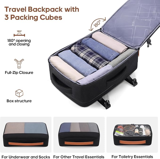 Luggage Sets 7 Piece, Durable Hardside ABS Carry on Luggage with Spinner Wheels & YKK Zipper TSA Lock, Large Checked Travel Suitcase With Backpack Set for Men and Women,20/24/28 Inch - Image 6