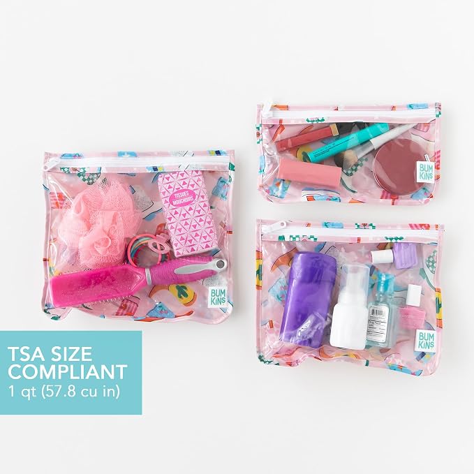Bumkins Packing Cubes and TSA Approved Pouches for Travel Bag, Organize Luggage with Compression Bags, Essential Traveling Accessories to Pack Clothes, Toiletries Carry On Suitcase, 5-pc Cowgirl Boots - Image 4