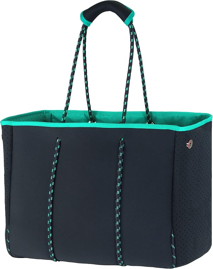 QOGiR Neoprene Multipurpose Beach Bag Tote with Inner Zipper Pocket … … … … by QOGiR
