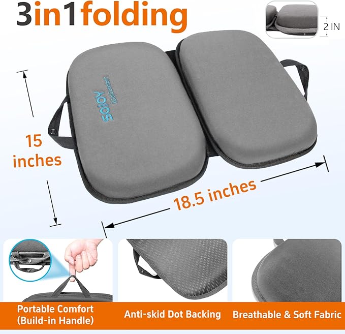 Sojoy 3 in 1 Gel Seat Cushion (Darkgray) - Image 3