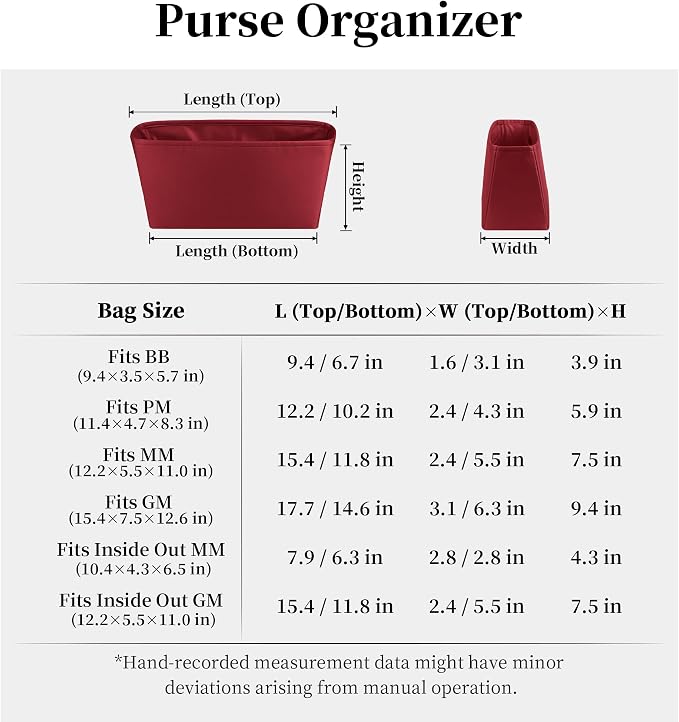Satin Purse Organizer for LV Neverfull BB, Ruby | Tailored Fit, Multiple Pockets, Lightweight Satin, Purse Essentials, Ideal for Travel, Shopping, and Daily Use - Image 8