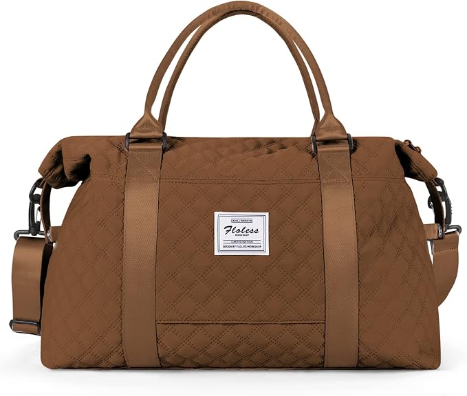Travel Duffel Bag, Carry On Overnight Weekender Bags for Women | Travel Bag with Wet Pocket & Trolley Sleeve, For Spirit Airlines 18x14x8 Personal Item Bag - Image 8