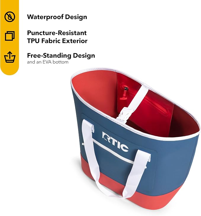 RTIC Ultra-Tough Tote Bag, Waterproof for Beach, Pool, Towel, Grocery, Shopping, Heavy-Duty, Puncture Resistant - Image 3
