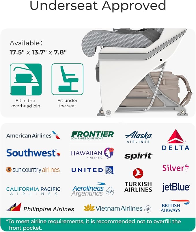 BAGSMART Small Underseat Carry on Luggage with Wheels, 16 inch Small Under Seat Luggage, Lightweight Travel Suitcase for Women, Classic - Image 2