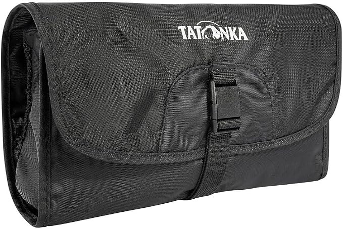 Tatonka Flat Cosmetic Bag with Hanging Hook and Multiple Compartments by Tatonka