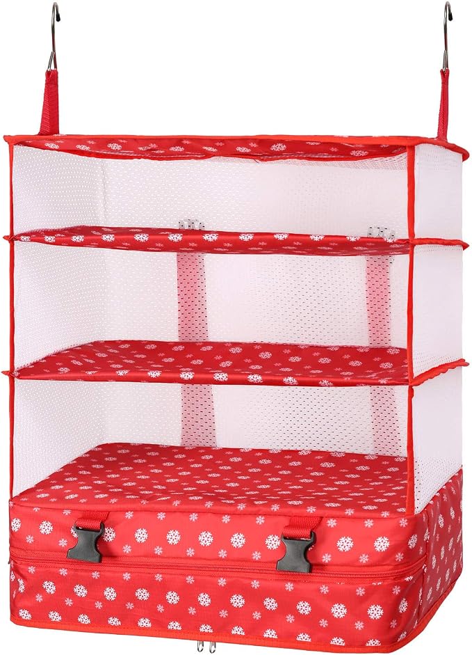 TABITORA Portable Hanging Travel Shelves Bag Packing Cube Organizer Suitcase Storage Large Capacity by TABITORA%EF%BC%9ANewStart%EF%BC%8CNewLife