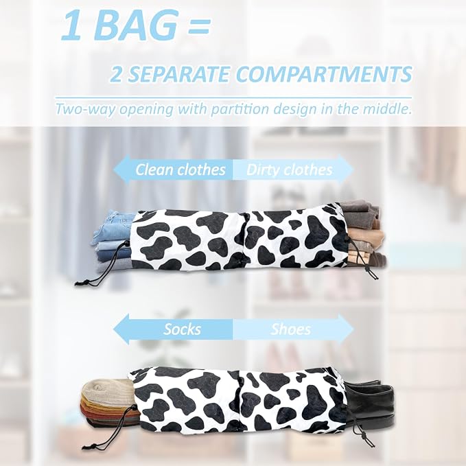 Travel Animal Skin Print Compression Packing Cubes Set | Lightweight, Tear-Resistant, Slim-Fold Packing Organizers, Travel Essential Bag for Clothes, Shoes, Cosmetics & Toiletries - Image 6