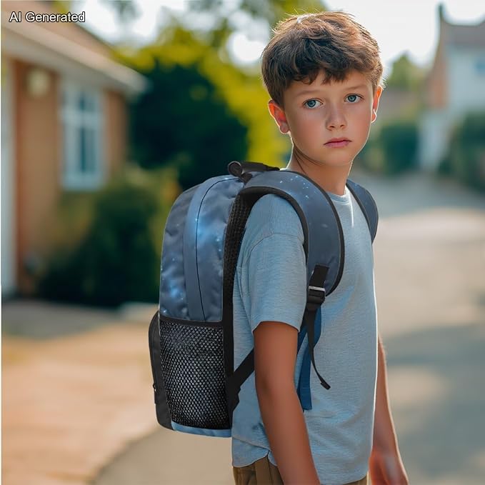 Cold Wolf Kids Backpack 4-in-1 Boys Backpack with Lunch Bag Box and portable Pencil Case Water Bottle Slevee for Kids Teens Elementary Preschool Kindergarten Primary School 7″Large Capacit - Image 3
