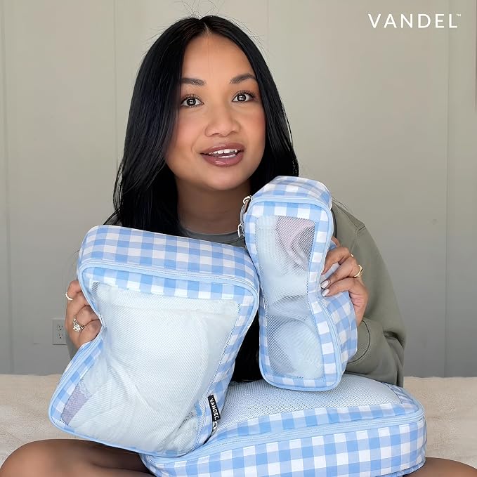 Vandel TSA-Friendly Packing Cubes for Carry On, Mesh Suitcase Organizer Bags Set, Small Packing Cubes for Travel Organizer Bags for Women with Mesh Panel and Durable Zippers, Luggage Cube Set of 4 - Image 7