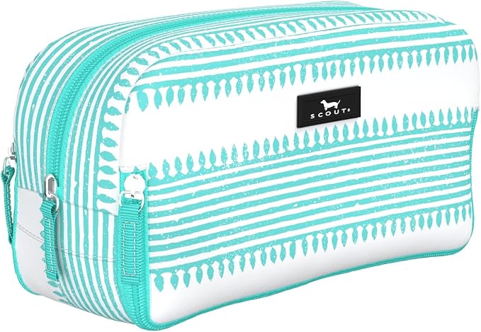SCOUT 3-Way Bag - Travel Makeup Pouch and Toiletry Bag for Women with Three Zipper Compartments - Stands Upright, Wipes Clean by SCOUT