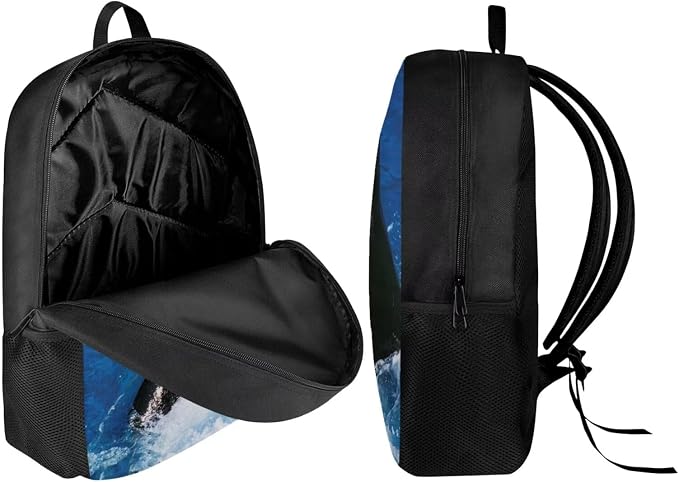 Girls Boys School Backpack with Lunch Box Pencil Case Comfy Padded Lightweight Killer Whale Backpack Set Kids Cute Bookbag Insulated Lunch Bag Student Large Capacity Daypack 17 Inch - Image 3