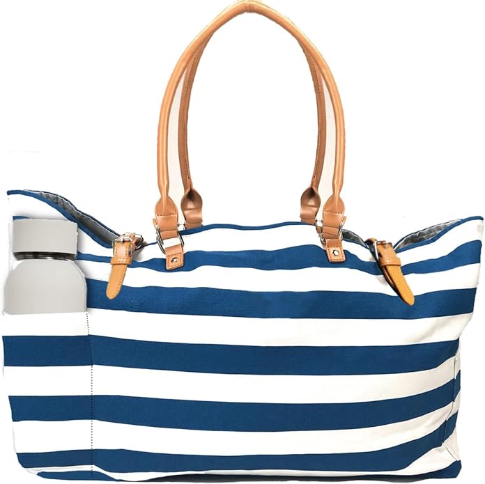 Keho Waterproof Beach Bag with Pockets For Women (Sandproof) by Keho