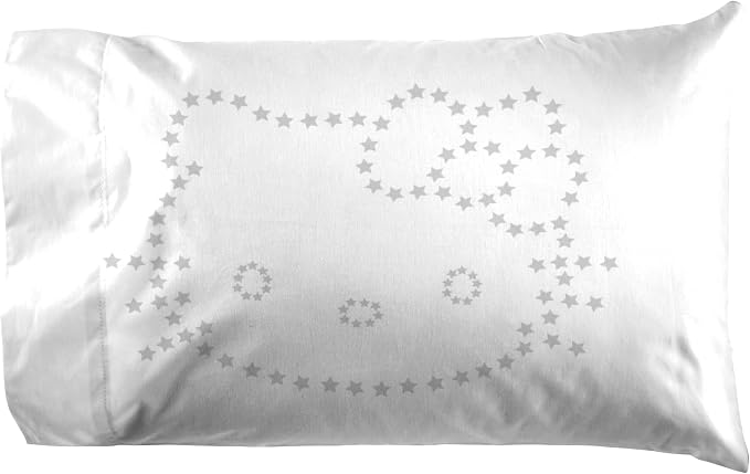 Jay Franco Sheet Set with Fitted, Flat Sheets & Pillow Cover - Ultra-Soft Bedding with Pillowcase for Room Decor, White - Hello Kitty, 4 Piece Queen - Image 4