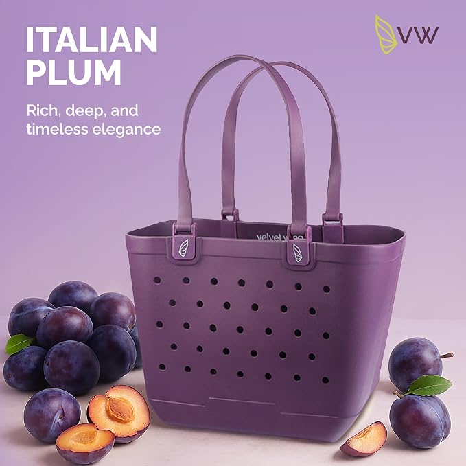 Large Rubber Beach Tote Bag - Waterproof Bag With Sand Proof Pouch For Beach, Travel, Pool (13.7" x 9.4" x 18.9") - Image 6