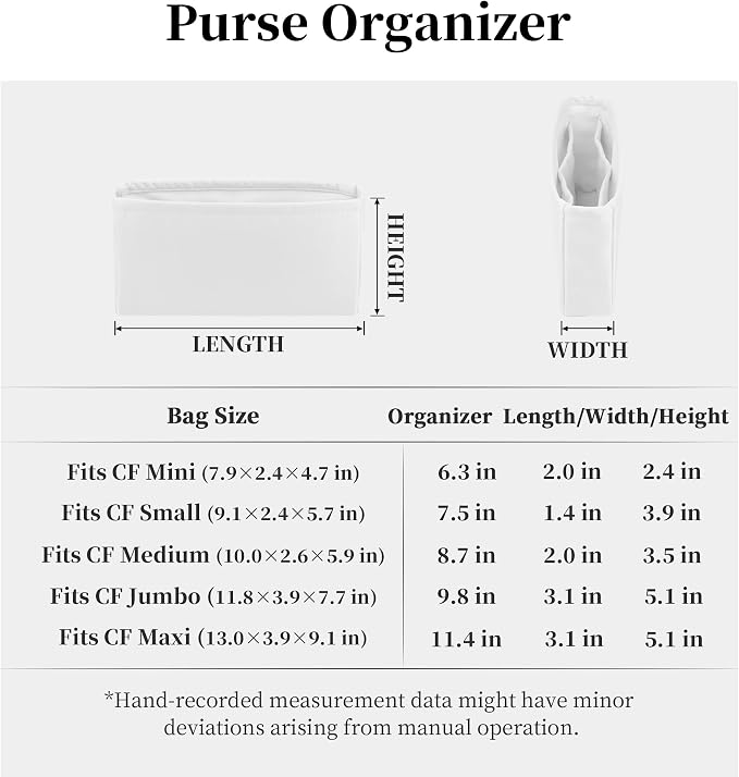 Purse Organizer Insert, Silky-Soft Lightweight Design, Multi-Pocket, Keeps Bag Organized & Protects Interior, Fits Chanel Classic Flap Maxi, Ideal for Travel & Daily Use(Blanc, CF Maxi) - Image 9