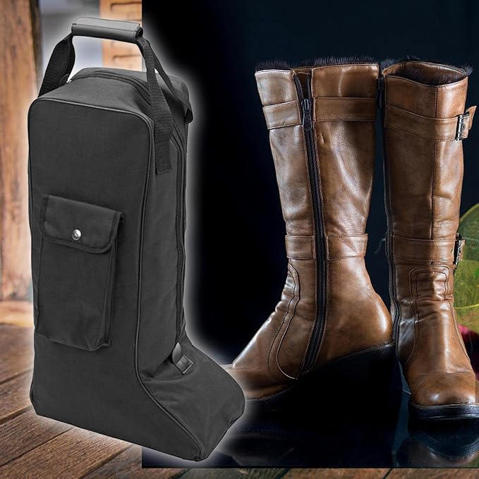 Horse Riding Tall Boot Bag, Equestrian Equipment Organizer, Portable Storage Pouch for Knight Boots, Home Carry Bag - Image 5