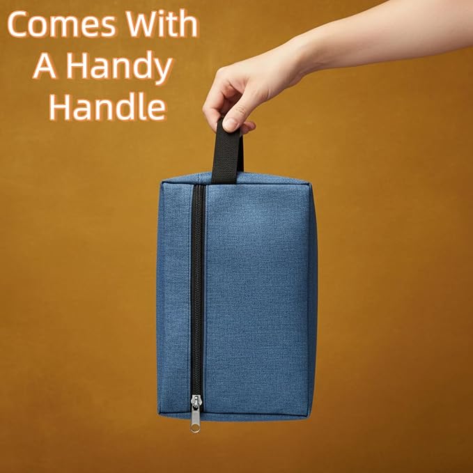 48 Pcs Travel Toiletry Bag for Men Women Bulk Large Water Resistant Shaving Bag Hanging Cosmetic Bag Makeup Travel Pouch Foldable Toiletry Organizer Dad Gift Graduation (48, Navy blue) - Image 4