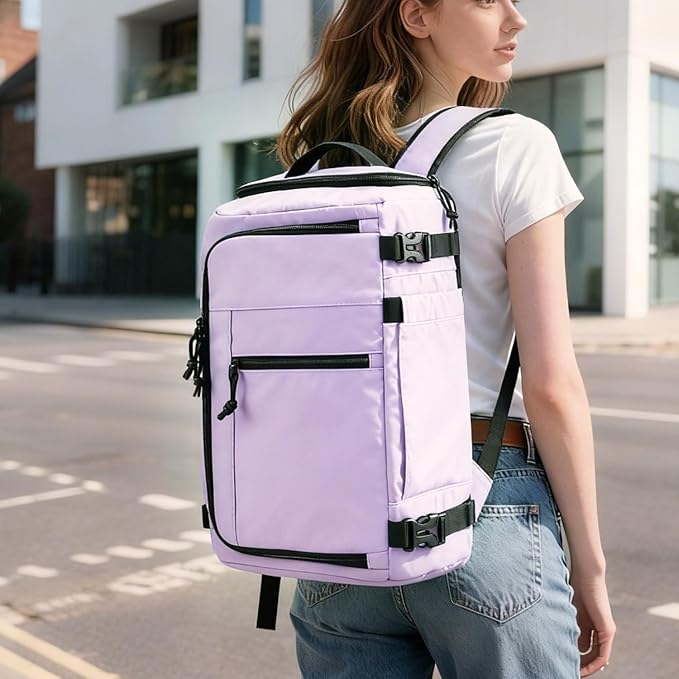 Carry On Travel Backpack Flight Approved Laptop Backpack for Women Men | Personal Item Travel Bag, Casual Weekender Daypack with Wet Pocket for Business, Hiking - Image 2
