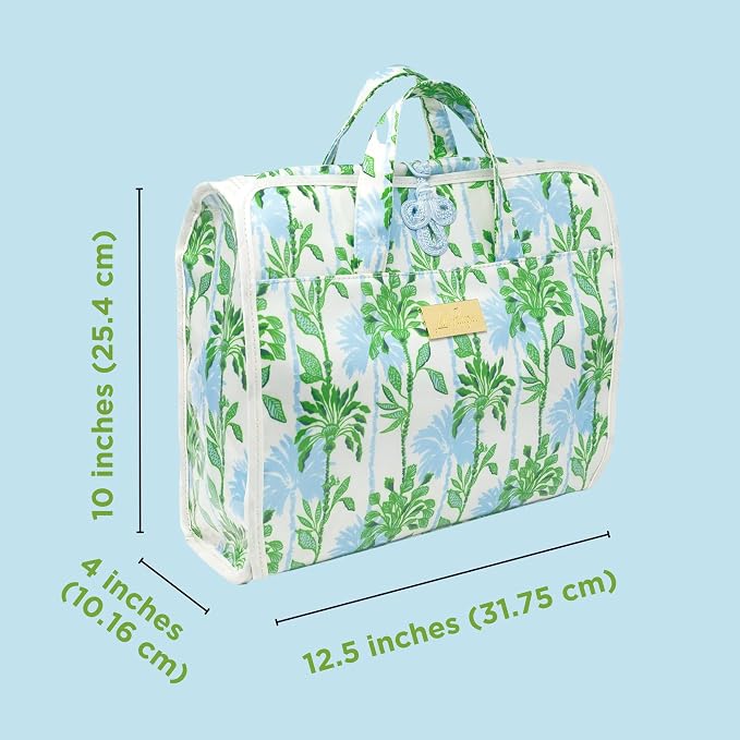 Lilly Pulitzer Hanging Toiletry Bag - Travel Organizer with Handle and Pockets - Cute Travel Makeup Bag - Floral - Image 6