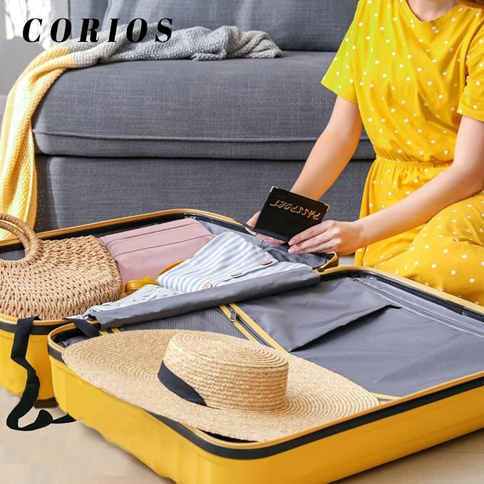 CORIOS Toiletry Bag For Women Portable Make Up Bag Waterproof Wash Bag PU Leather Cosmetic Bag Bathroom Shower Bag Multifunctional Travel Organizer For Shampoo, Cosmetics, Toiletries Pink C - Image 2
