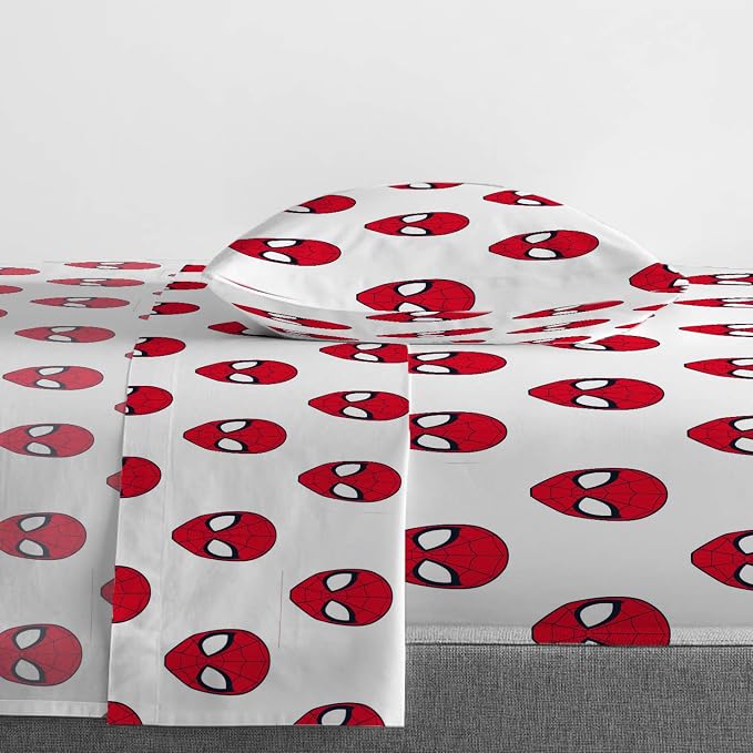 Jay Franco Marvel Spiderman Kids Twin Sheet Set 3 Piece Deep Pocket Bed Sheets, Super Soft Microfiber, Fade Resistant, Machine Washable - Officially Licensed Superhero Bedding for Boys, Red - Image 3