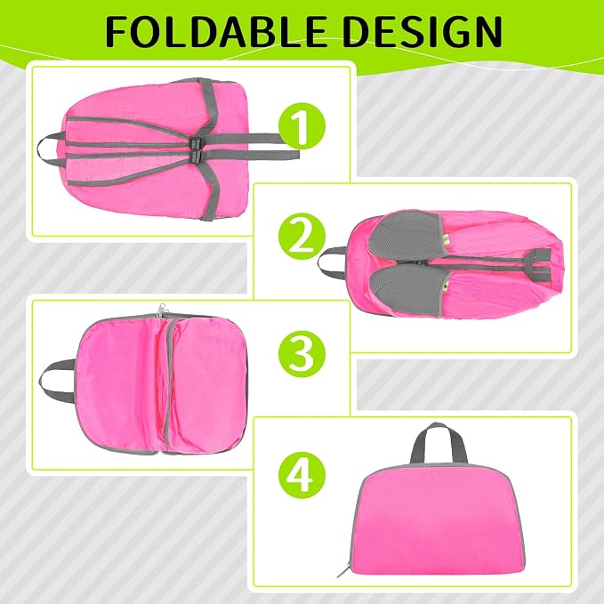 48 Pcs 17 Inch Foldable Backpacks in Bulk Classic Back Packs Colorful Book Bags Lightweight Basic Bookbags Wholesale for Homeless Student School Supply Outdoor Travel - Image 3