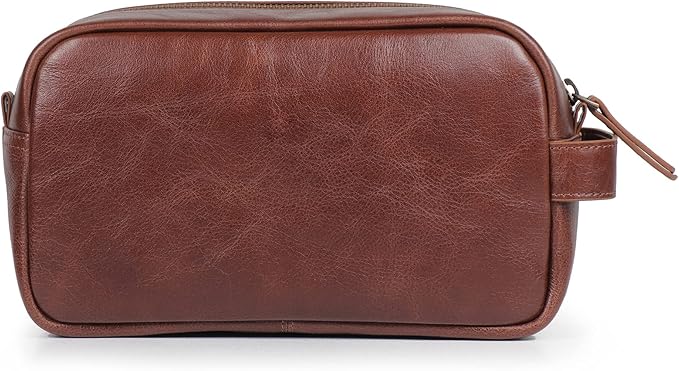 Londo Genuine Leather Travel Toiletry Bag – Makeup, Shaving Organizer, Dopp Kit for Men & Women, Durable & Stylish Travel Accessory - Image 6