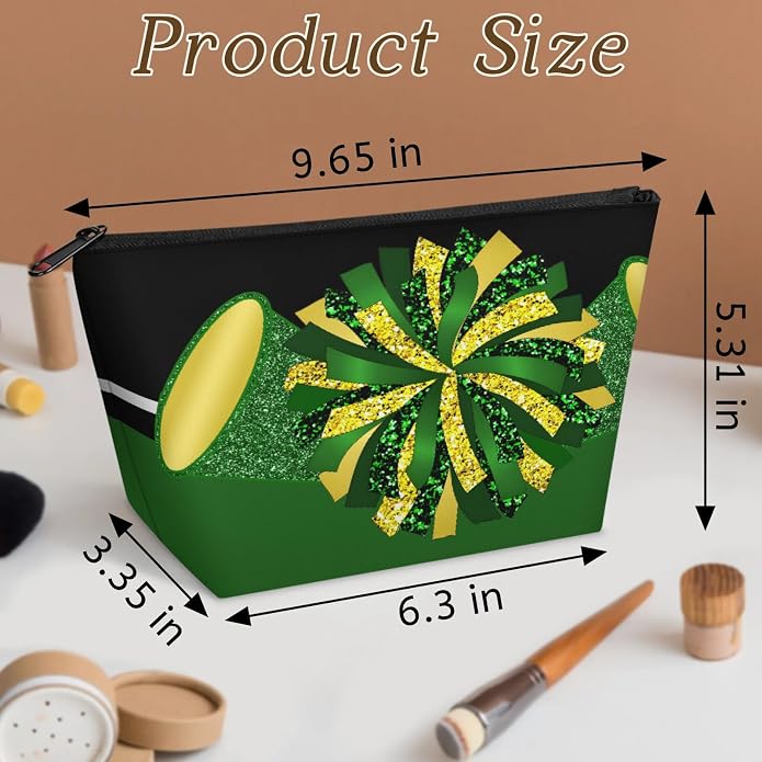Cheerleading Dance Bag for Women Cheer Team Sport Gym Makeup Cosmetic Bag 2 Pcs Set - Image 4