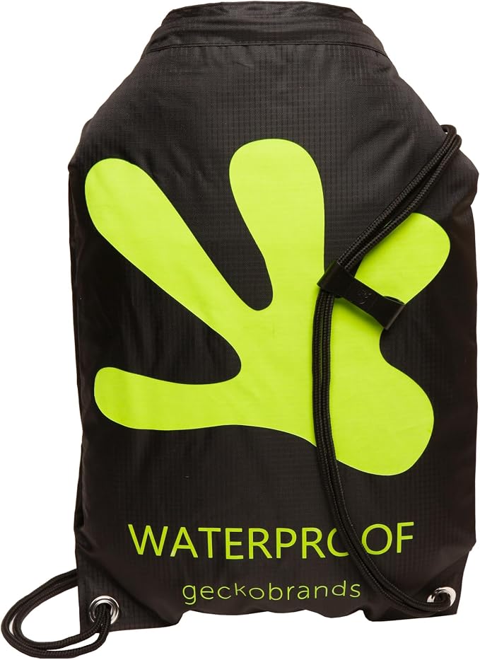 geckobrands Embark 10L Drawstring Backpack – Waterproof, Lightweight Dry Bag for Beach, Hiking, and Light Water Activities by geckobrands