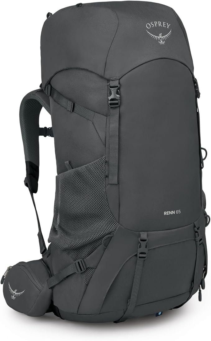 Osprey Renn 65L Women's Backpacking Backpack, Dark Charcoal/Gray Wolf, Extended Fit by Unknown