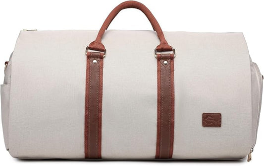 seyfocnia Convertible Carry on Garment Bag for Women, Garment Bags for Travel with Shoe Pouch 2 in 1 Hanging Suitcase Suit Bag for Women Travel Duffle Bag Garment Bag by Seyfocnia