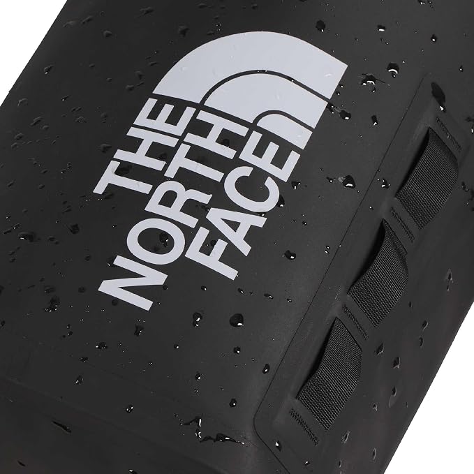 The North Face Base Camp Dry Bag - Roll-Top Waterproof Stuff Sack, Ideal for Camping Gear & Kayak Accessories, TNF Black/TNF White, 18 Liters | Roll-Top Waterproof Stuff Sack, Ideal for Camping Gear & Kayak Accessories - Image 2