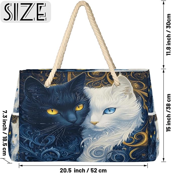 Large Beach Bag with Zipper Beach Bags for Women Water Resistant Swim Pool Bag - Image 3