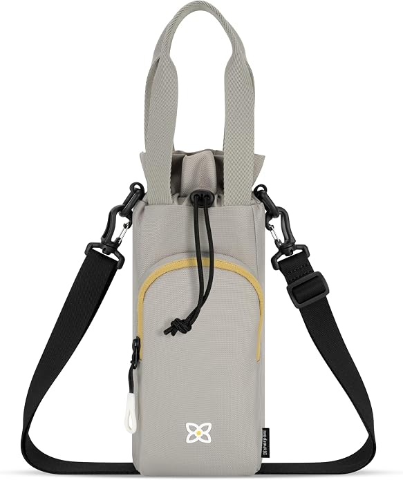 Sherpani Izzie, Water Bottle Crossbody, 32oz Bottle Carrier Bag | Bottle Holder Sling with Phone Pocket, Cross Body Drink Carrier Men Women, RFID Protection for Hiking Camping, Travel Gift by SHERPANI
