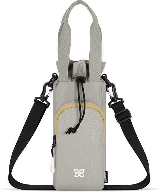 Sherpani Izzie, Water Bottle Crossbody, 32oz Bottle Carrier Bag | Bottle Holder Sling with Phone Pocket, Cross Body Drink Carrier Men Women, RFID Protection for Hiking Camping, Travel Gift by SHERPANI