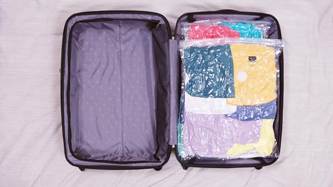 PAC 'N STACK, Handheld Vacuum Sealing Storage with Bags, Easy to Use, Reusable, Waterproof, Cordless, Compact, and Portable, Ideal for Travel, Reduces Volume, with Extra Bags - Image 5