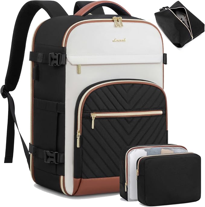 LOVEVOOK Travel Backpack for Women,50L Carry On Backpack for Airplanes,18 Inch Laptop Personal Item Travel Bag,TSA Approved Carry On Luggage,Waterproof Weekender Business Hiking Bag by LOVEVOOK