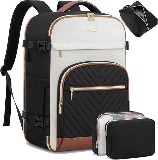 LOVEVOOK Travel Backpack for Women,50L Carry On Backpack for Airplanes,18 Inch Laptop Personal Item Travel Bag,TSA Approved Carry On Luggage,Waterproof Weekender Business Hiking Bag by LOVEVOOK