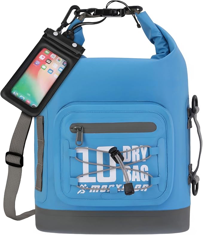 MORXPLOR Dry Bag Waterproof,5L/10L/20L/30L/40L/55L Roll Top Dry Bag Backpack with WaterProof Phone Case for Swim,Kayak by MORXPLOR