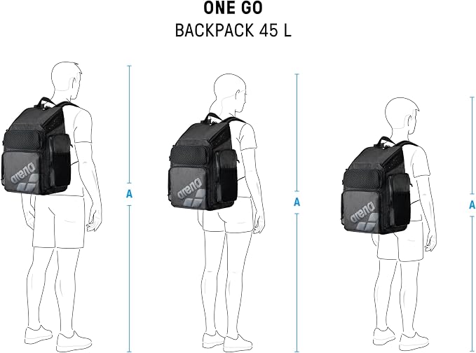 ARENA One Go Swim Backpack Travel Large Size Athletes Sports Equipment Bag 45 Liters - Image 6