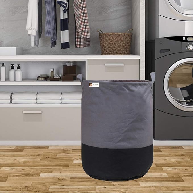 Non Woven Laundry Bag 45 L Durable And Collapsible Laundry Storage Bag With Handles Clothes&Toys Storage Foldable Laundry Bag For Dirty Clothes Combo Pack Of 3 Pc (Multicolor, Maroon&Grey) - Image 7