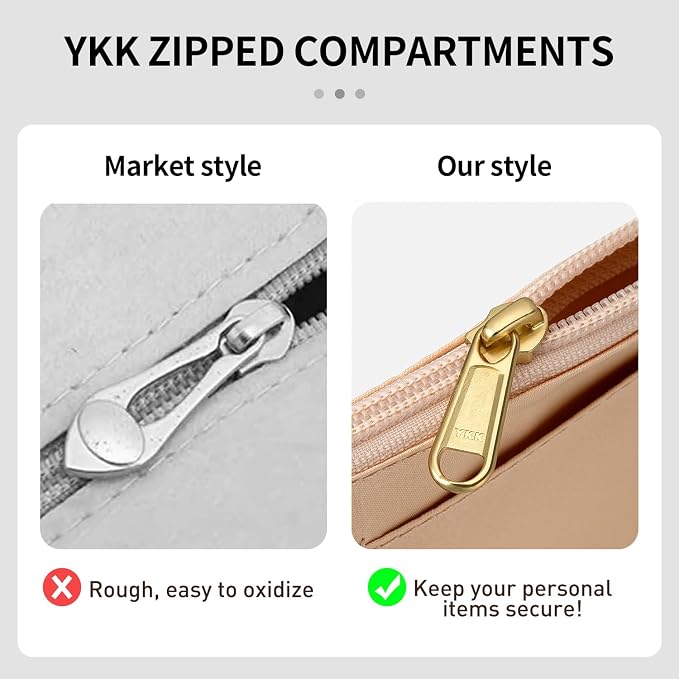 Tote Bag Organizer Insert, Purse Inner Suit for HandBag, Makeup Liner HandBag Shaper (White, PM) - Image 7