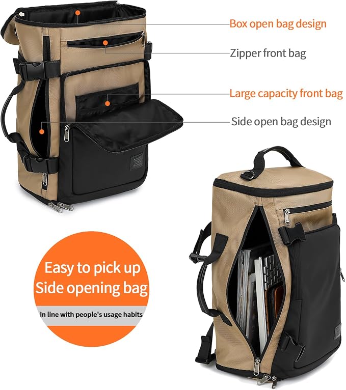 Kalesi Gym Duffle Bag Backpack 4-Way Waterproof with Shoes Compartment for travel Sport Hiking laptop - Image 6