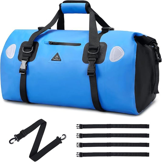 Haimont Waterproof Duffel Bag Roll-top Dry Duffel Bag with Quick-fixed Straps for Motorcycling, Rafting, Boating, SUP, Kayaking, Travel, 50L/70L by Haimont