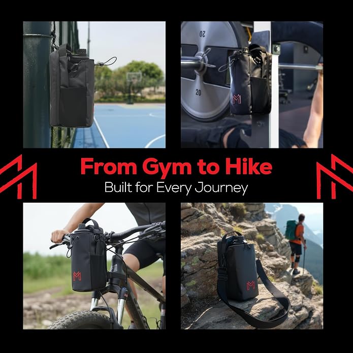 MAGNACE Magnetic Gym Bag Bundle, 3-in-1 Set with Water Bottle Holder, Magnetic Pouch, Towel & Sling Bag – For Men & Women - Image 8