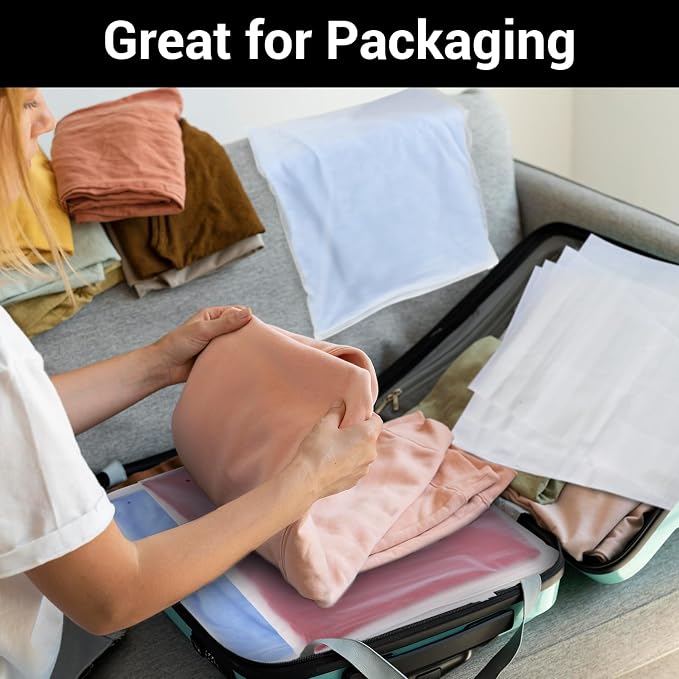 Clothing Bags, 100 Count 16x20 inch Extra Large Frosted Zipper Plastic Bags for Clothes, Sweater Dress, Jeans, Jacket, T Shirt Packaging Shipping, 3 Mil, with Vent Holes - Image 4